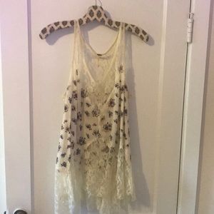 Free People lace slip tank